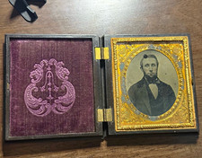 Antique Ambrotype Photo- Gentleman’s Portrait- Union Case Framed 1850-99 picture