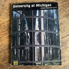 1977 University of Michigan student directory 1970s ADVERTISEMENTS yellow pages picture
