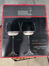 RIEDEL Veritas Oaked Chardonnay Crystal Wine Glass Set of 2 644ml Clear picture