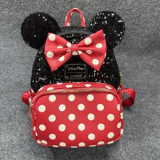 Disney Parks Loungefly Classic Minnie Mouse Sequin Polka Dots Backpack 2021 picture