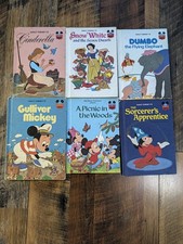 Vintage Disney's Wonderful World of Reading Hardcover Book Lot Set of 6 picture
