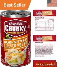Campbell's Chunky Pub-Style Chicken Pot Pie Soup, 18.8 oz Can - Hearty Comfort picture
