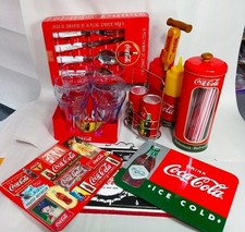 COCA-COLA THEMED TABLE SETTING  - VINTAGE – NEW / OLD STOCK - NRFB picture