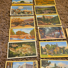 Lot of 14 Vintage California Postcards Los Angeles Hollywood Hotels Scenic Views picture