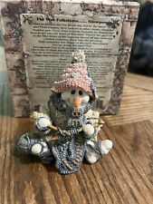 Boyd’s Bears Resin Figurines, 1st Edition 1997 “Pearl” … The Knitter W/ Box picture