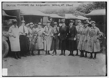 Photo:British Voluntary Aid Ambulance Drivers Front Women 1917 WWI picture