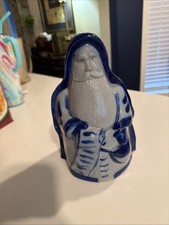 Vintage Eldreth Pottery Santa Claus 1999 Salt Glazed Signed picture