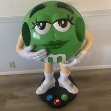 M&M Green Female Candy Character 38’’ Store Display On Wheels Rare picture