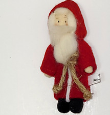 Vintage KETTELL DESIGNS 1986 Santa Claus Folk Art Doll Fabric 4 1/2