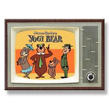 YOGI BEAR Classic TV 3.5 inches x 2.5 inches Steel Cased FRIDGE MAGNET picture