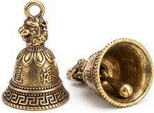 Brass Bells 2 Pack Crafted Zodiac Tiger Sleigh Bell with Lucky Guardian Feature picture