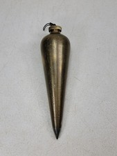 Antique Vintage Unmarked Brass Plumb Bob 1lb 5oz (21oz) picture