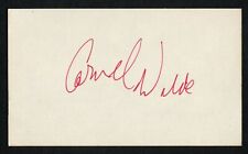 Cornell Wilde d1989 signed auto Vintage 3x5 Hollywood: Actor A Song to Remember picture