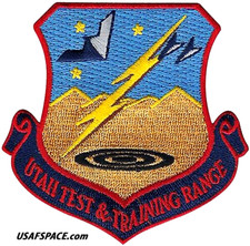 UTAH TEST & TRANING RANGE - UTTR - DOD USAF -HILL AFB, UT-ORIGINAL VEL PATCH picture