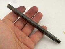 Vintage Mabie Todd Swan & Bard Eyedropper Fountain Pen Sterling Silver Scroll picture