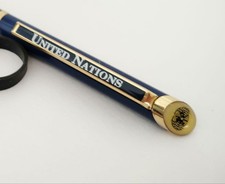 United Nations United Nations ballpoint pen navy gold #038aa2 picture