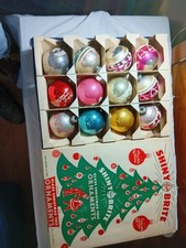 vintage Max Eckardt & Sons Shiny Brite Glass Christmas Tree Ornaments picture