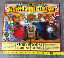 Unopened Vintage Advent Calendar | The Muppets Gift of the Magi 24 pc Set 1996 picture