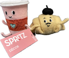 Target Spritz Felt Coffee & Croissant Duo Valentine's Day Figurine 2025 NEW picture