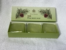 VTG ROYAL SWEDISH SOAP MADE IN SWEDEN TALLBA PINE BODY SOAP 3 PACK BOX 2.5