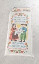 Vtg Pennsylvania Dutch Guest Towels Paper Napkins Colorful Printed Design NOS picture