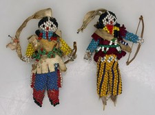 Old Miniature Native American Indian Beaded Toy Dolls  -  97928 picture