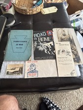 Original WWII LOT PENNSYLVANIA AT WAR WRECKED PLANE PHOTO ROAD TO ROME picture