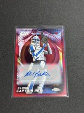 2026 Topps Chrome Star Wars Clone Captain Rex /5 Red Refractor  Auto picture