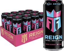 Reign Total Body Fuel, Sour Gummy Worm, 16 Fl Oz (Pack of 12) picture