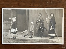 Antique RPPC Postcard Women Children Webster Ave 20s 30s  picture