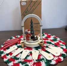 Rare KWO German Christmas Pyramid White Arch Children 7.00.9.3 W/ Box 2000 picture