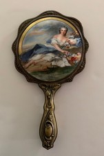 Royal Vienna Portrait Henriette de France Hand Painted Porcelain Vanity Mirror picture