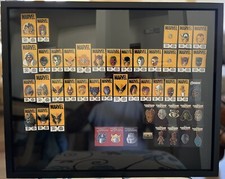 Mondo Enamel Pins Lot by Tom Whalen New With Shadow Box Display Case picture