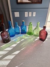 Wheaton Colored Glass Bottles Vintage Collectibles 15$ each picture