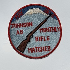 RARE Patch Johnson Air Base Japan May 1960 Monthly Rifle Matches Air Force picture