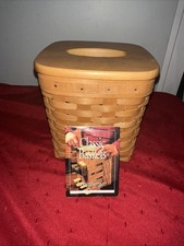 Longaberger 2000Tissue Basket & Lid & Protector picture