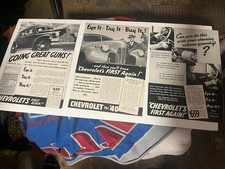 Original 1940's Chevrolet Car Ads Lot picture