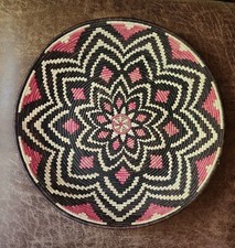 Vintage Rainforest Basket Wounaan Indians Platter picture
