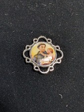 Vintage St. Anthony of Padua 3rd Class Relic Medal Pendant Rosary Centerpiece picture