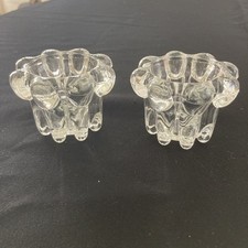 Crystal 2 Pc Candleholder Set For Votive Or Taper Candles picture