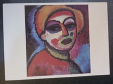 art postcard Alexei Jawlensky BLONDE Russian painting unposted picture