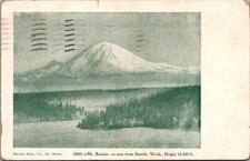1911 Mt. Rainier as Seen from Seattle Washington Vintage Postcard 4P24-17 picture