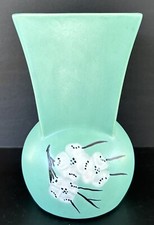 Vintage McCoy Pottery Vase Green 7 1/2