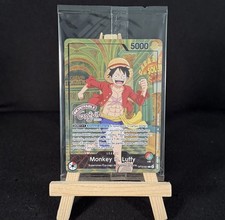 Monkey D. Luffy OP13-001 One Piece Card Game PROMO Grévin Museum Paris SEALED picture