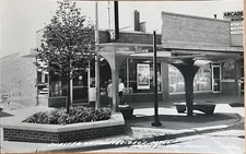 RPPC Montevideo Minnesota Shopping Mall Sears Arcade Real Photo Postcard 1969 picture