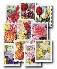 Botanical Art Forever 2015-20 Pcs Per Sheet, 5 Sheets, Total 100 Pcs picture