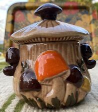 Retro Mushroom Ceramics Tea Pot Sugar Bowl Mugs Cottage Core Boho Kitch Granny picture