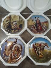 Lot of 4 Franklin Mint Native American Commemorative Plates Lot N picture