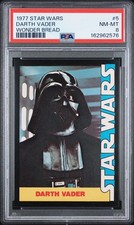 1977 Wonder Bread Star Wars PSA 8, Darth Vader #5 picture