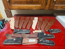 Leather Sheath Lot Of 18 picture